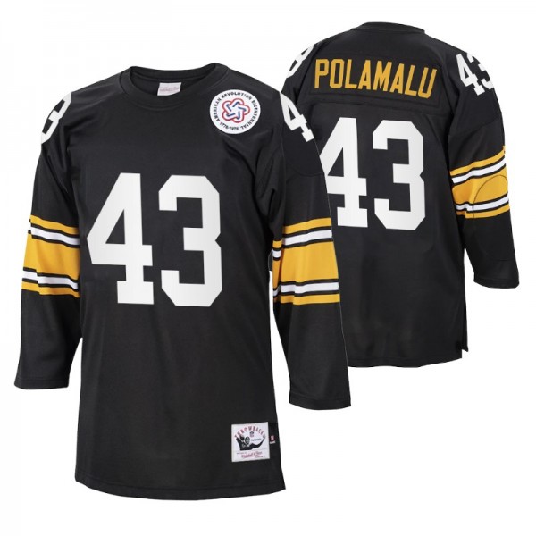 1975 Pittsburgh Steelers Troy Polamalu #43 Authent...