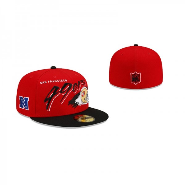 San Francisco 49ers Helmet Red Hat 59FIFTY Fitted