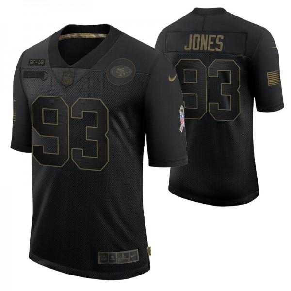 San Francisco 49ers D.J. Jones #93 Black Limited 2...