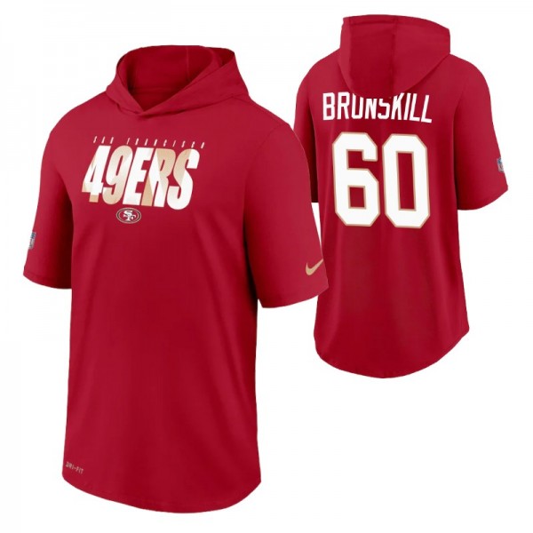 San Francisco 49ers Nike Daniel Brunskill #60 Side...
