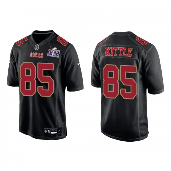 Men's George Kittle San Francisco 49ers Black Supe...