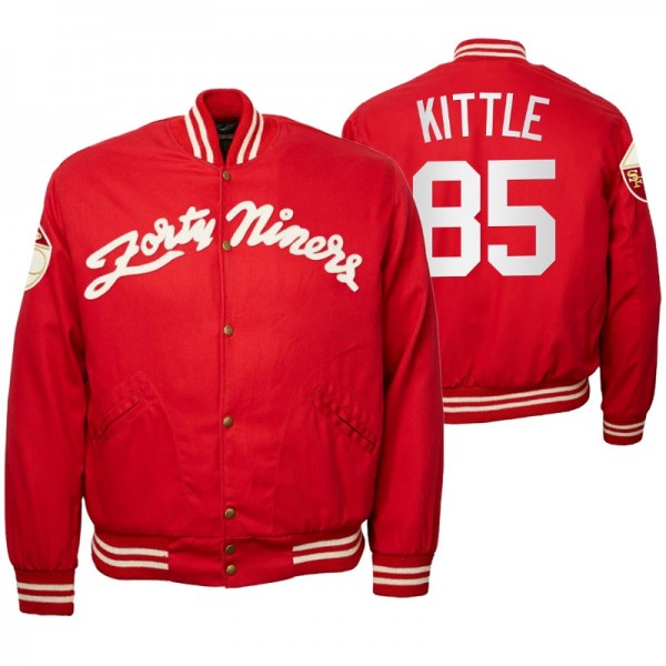 George Kittle No. 85 San Francisco 49ers Red Full-...