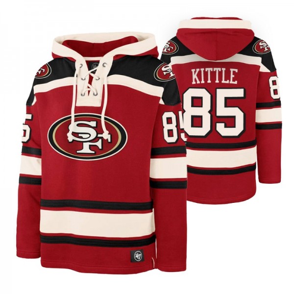 George Kittle #85 San Francisco 49ers Lacer Red Le...