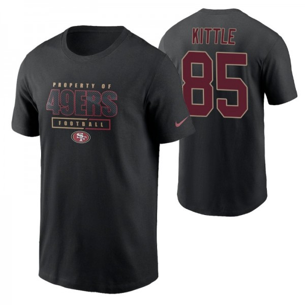 San Francisco 49ers George Kittle #85 Black Proper...