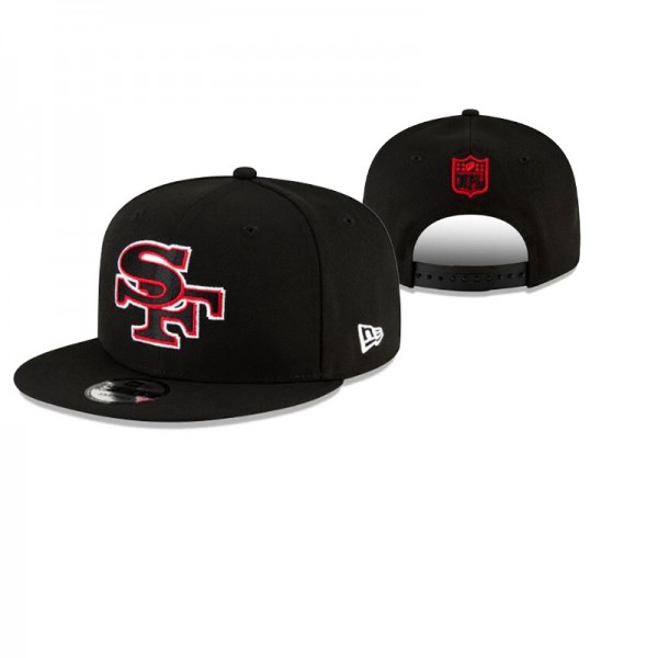 San Francisco 49ers Logo Mix Hat Black 9FIFTY Snap...