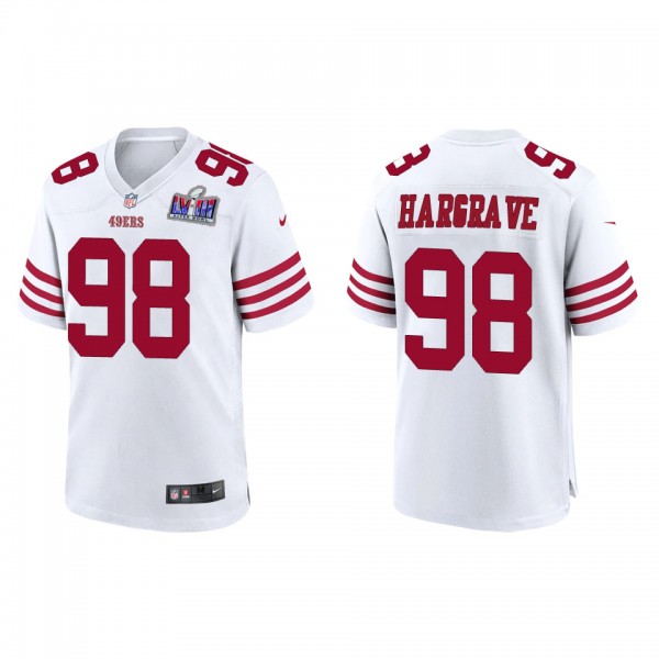 Men's Javon Hargrave San Francisco 49ers White Super Bowl LVIII Game Jersey
