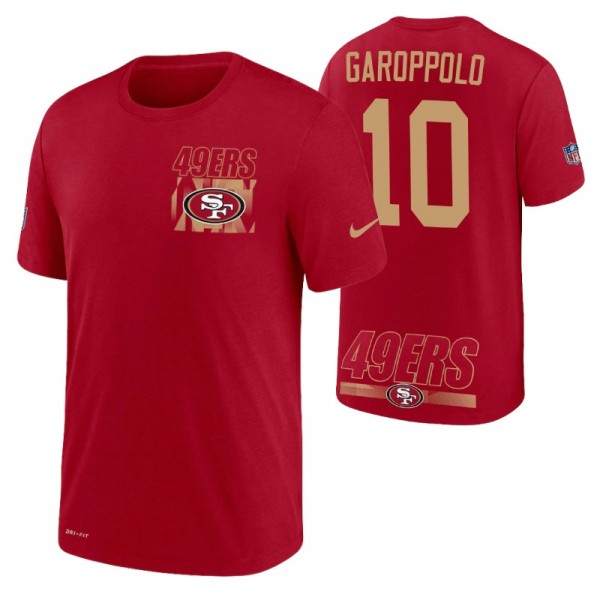 San Francisco 49ers Jimmy Garoppolo #10 Scarlet Pe...