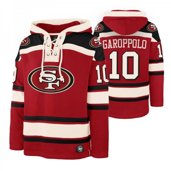 Jimmy Garoppolo #10 San Francisco 49ers Lacer Red ...