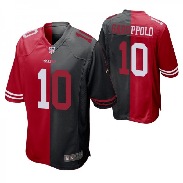 Men's San Francisco 49ers Jimmy Garoppolo #10 Spli...