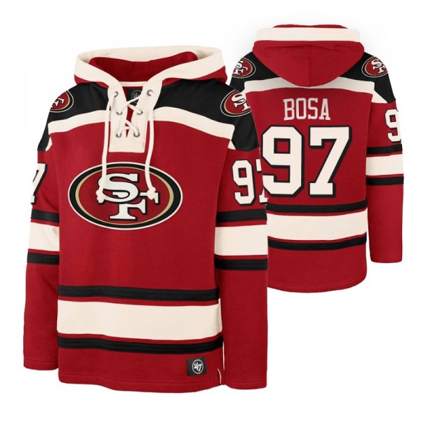 Nick Bosa #97 San Francisco 49ers Lacer Red Legacy...