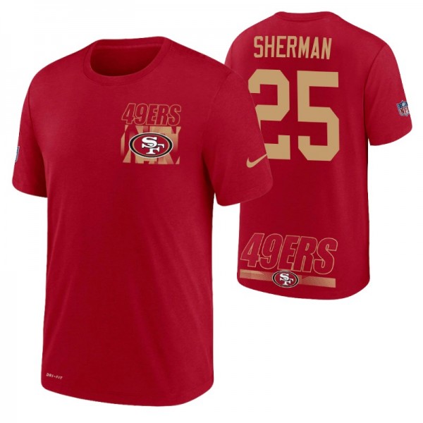 San Francisco 49ers Richard Sherman #25 Scarlet Pe...