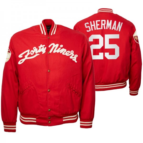 Richard Sherman No. 25 San Francisco 49ers Red Ful...