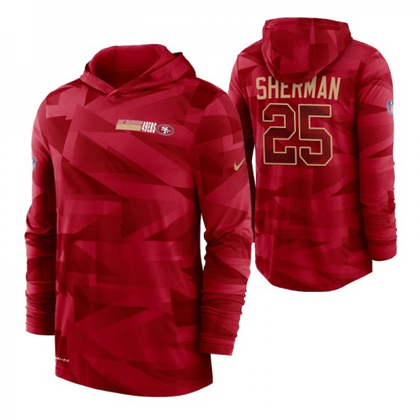 San Francisco 49ers #25 Richard Sherman Sideline I...