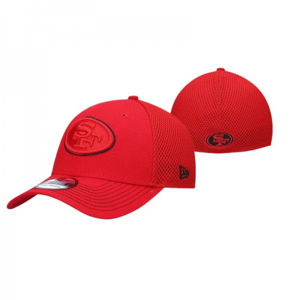 San Francisco 49ers 39THIRTY Flex Team Neo Scarlet Hat