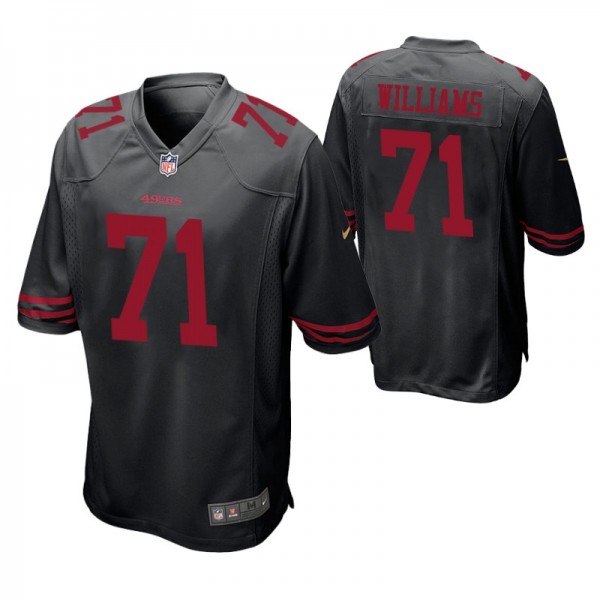 San Francisco 49ers #71 Trent Williams Black Game ...