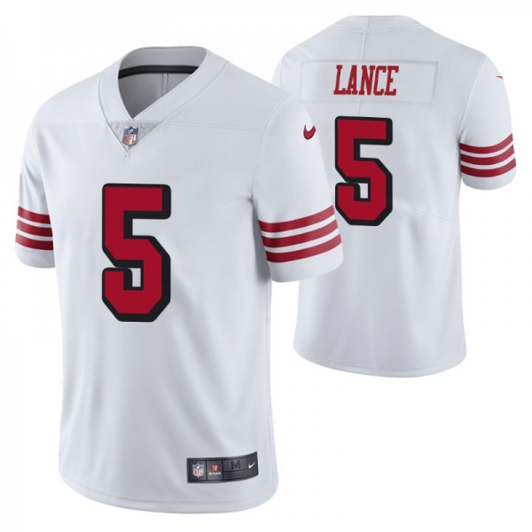 San Francisco 49ers 5 #Trey Lance 2021 NFL Draft W...
