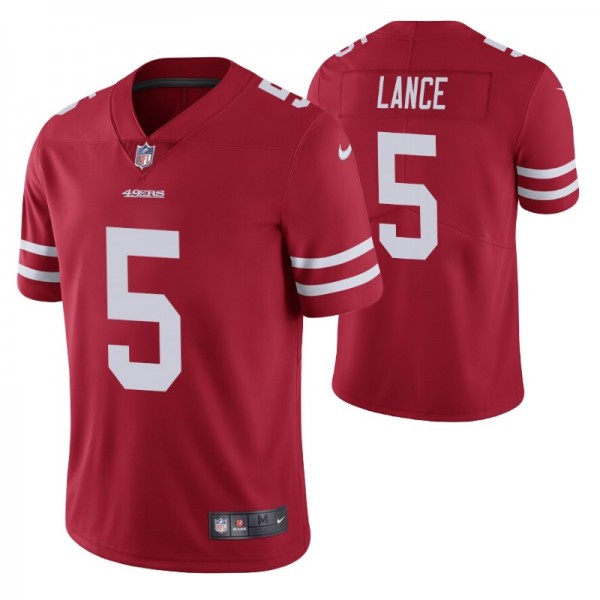 San Francisco 49ers 5 #Trey Lance 2021 NFL Draft Scarlet Limited Jersey