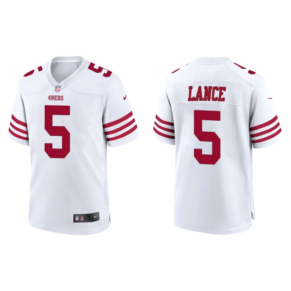 Trey Lance San Francisco 49ers Men's Game White Je...