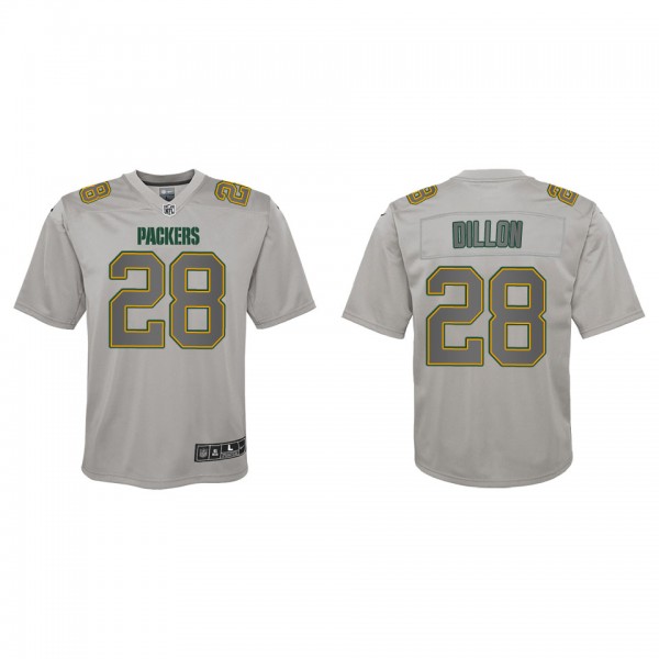 A.J. Dillon Youth Green Bay Packers Gray Atmospher...