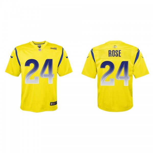 A.J. Rose Youth Los Angeles Rams Gold Inverted Gam...