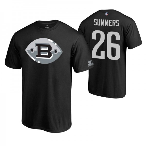 Men AAF Jamar Summers #26 Team Logo Black Birmingh...