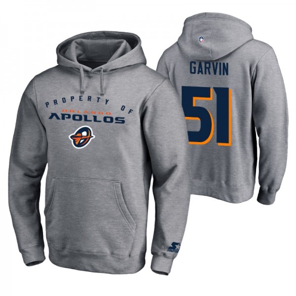 Men AAF Terence Garvin #51 Team Logo Pullover Gray...