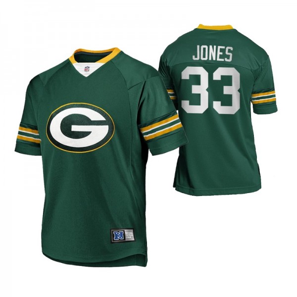 Green Bay Packers Aaron Jones #33 Majestic Replica...