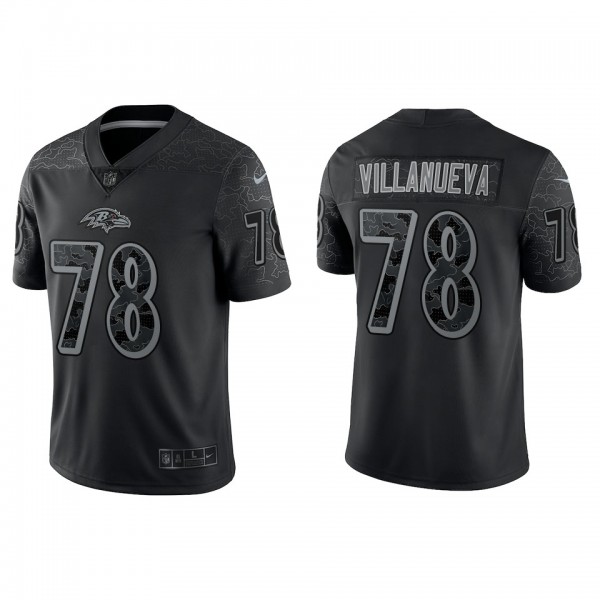 Alejandro Villanueva Baltimore Ravens Black Reflec...