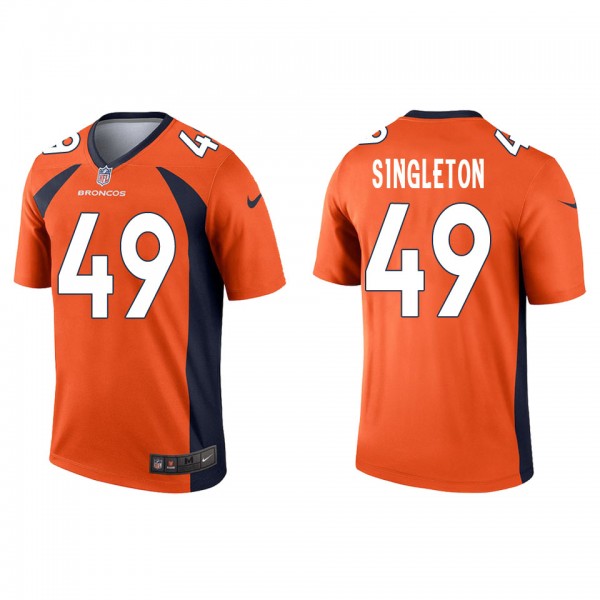 Men's Denver Broncos Alex Singleton Orange Legend ...