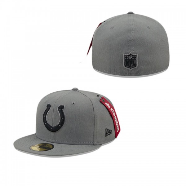 Alpha Industries X Indianapolis Colts Gray 59FIFTY...