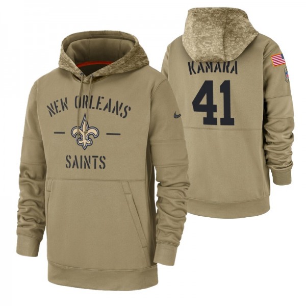 Alvin Kamara New Orleans Saints Tan 2019 Salute to...