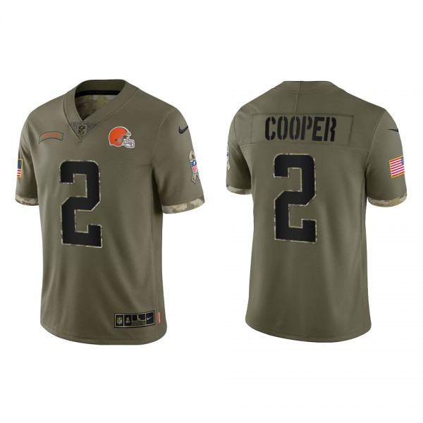 Amari Cooper Cleveland Browns Olive 2022 Salute To...