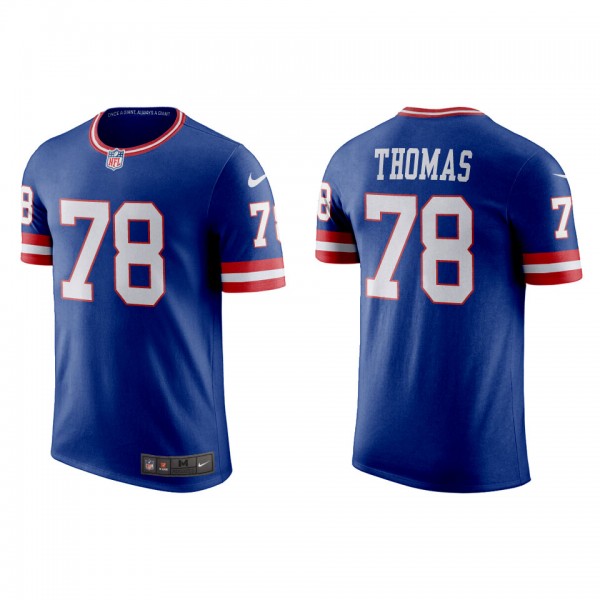 Andrew Thomas Giants Royal Classic Game T-Shirt