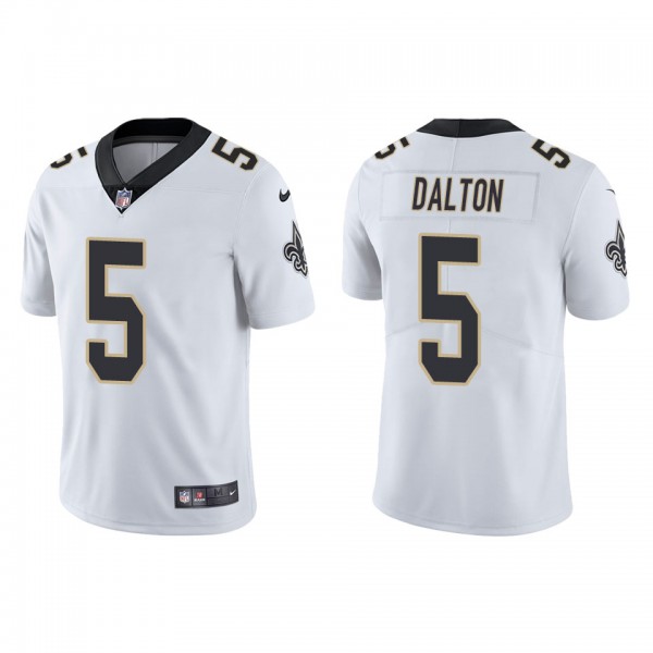 Men's New Orleans Saints Andy Dalton White Vapor L...