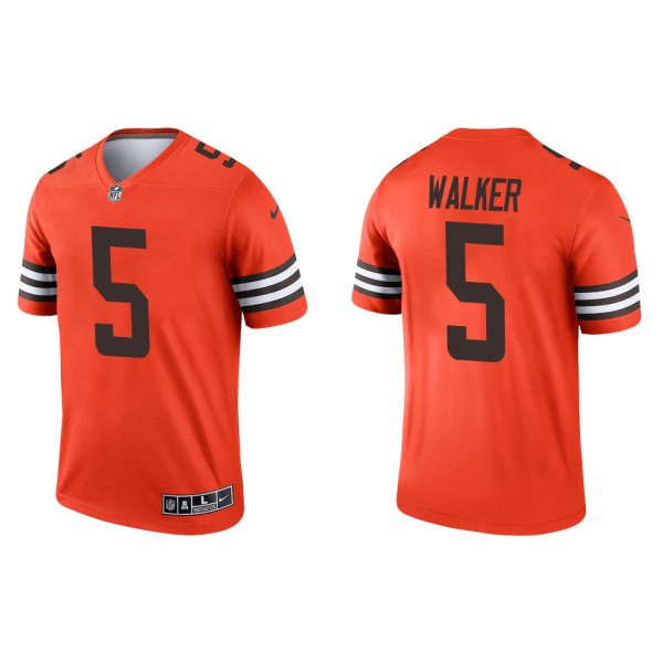 Men's Cleveland Browns Anthony Walker Orange Inver...