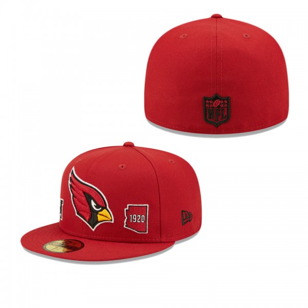 Men's Arizona Cardinals Cardinal Identity 59FIFTY ...