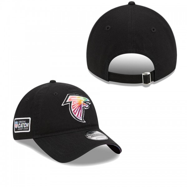 Men's Atlanta Falcons Black 2023 NFL Crucial Catch 9TWENTY Adjustable Hat