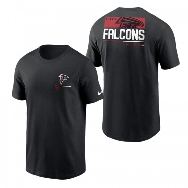 Men's Atlanta Falcons Black Team Incline T-Shirt
