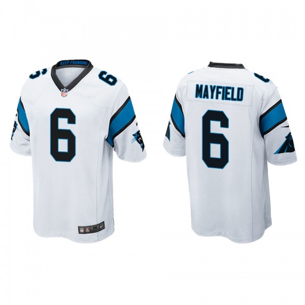 Baker Mayfield Panthers White Game Jersey