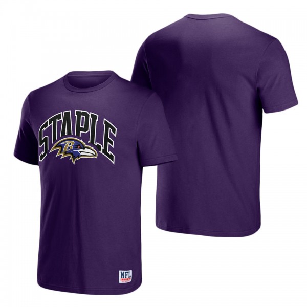 Men's Baltimore Ravens NFL x Staple Purple Logo Lo...