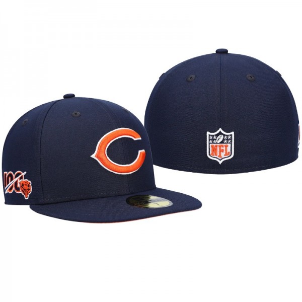 Chicago Bears 59FIFTY Fitted 100th Anniversary Pat...