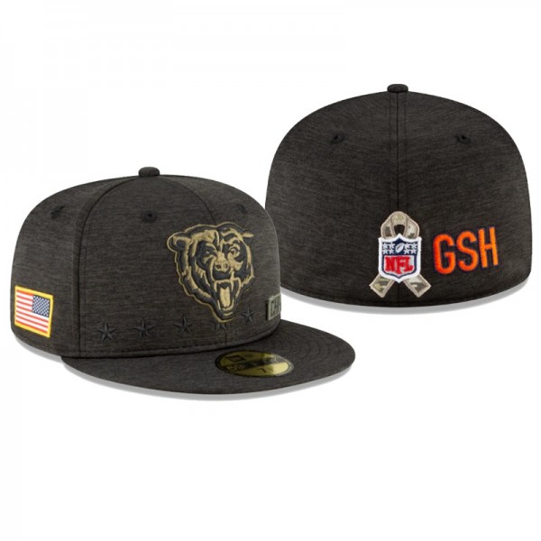 Men's Chicago Bears Black 2020 Salute to Service 5...