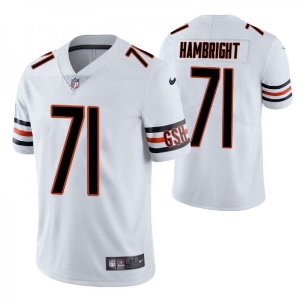 Bears Arlington Hambright 2020 NFL Draft White Jer...