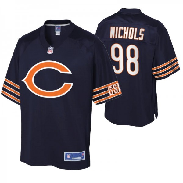 Men's Chicago Bears Bilal Nichols Team Icon Navy J...