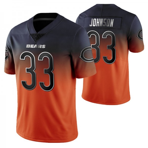 Bears #33 Jaylon Johnson City Limited Orange Jerse...