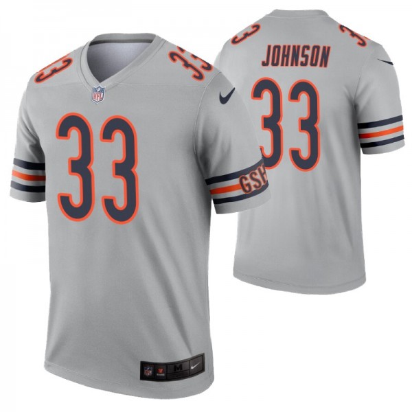Chicago Bears Jaylon Johnson Inverted Legend #33 S...