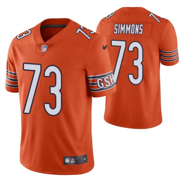 Bears Lachavious Simmons 2020 NFL Draft Orange Jer...