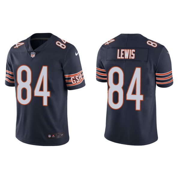 Men's Chicago Bears Marcedes Lewis Navy Vapor Limited Jersey