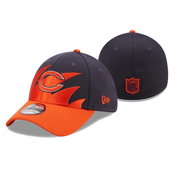 Chicago Bears New Era Surge Navy Orange 39THIRTY Flex Hat