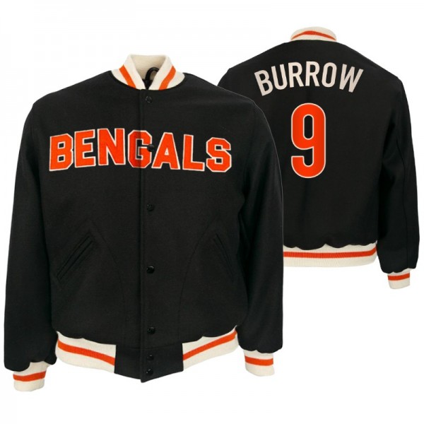 Joe Burrow Cincinnati Bengals Black Authentic 1968...
